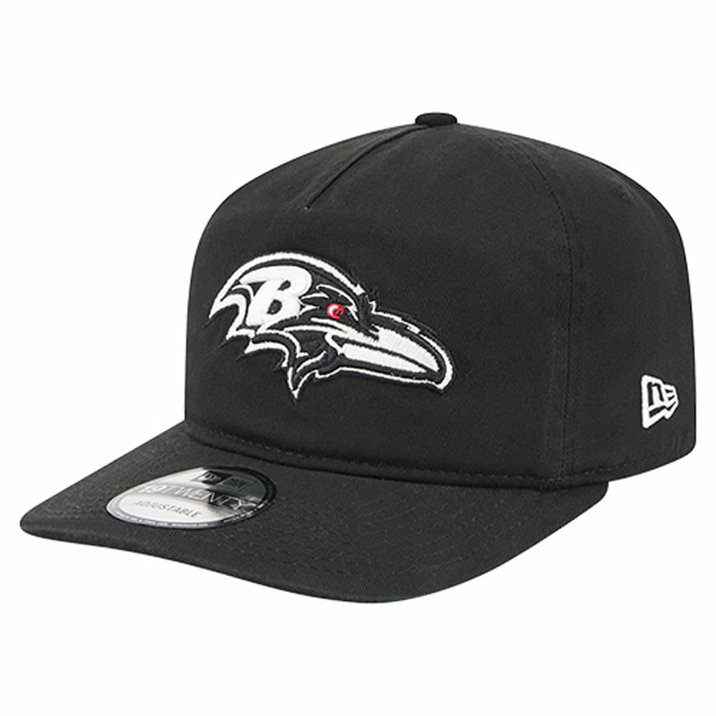 Baltimore Ravens New Era 19TWENTY Adjustable Hat - Black/White Hats