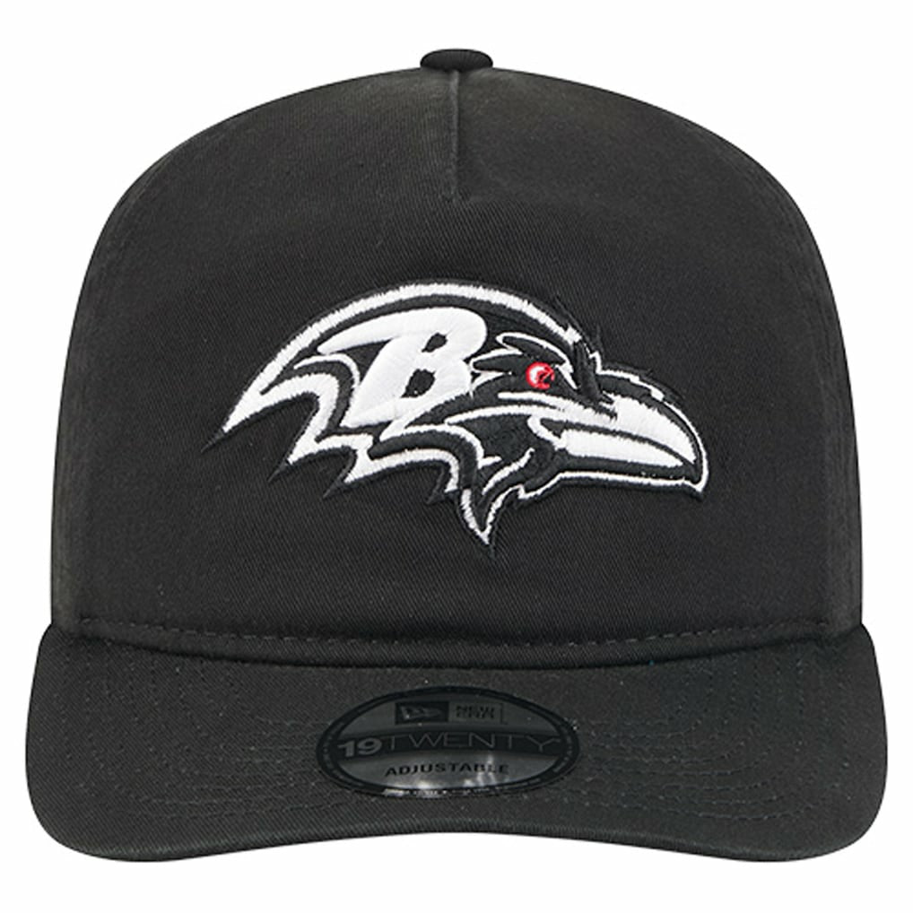 Baltimore Ravens New Era 19TWENTY Adjustable Hat - Black/White Hats