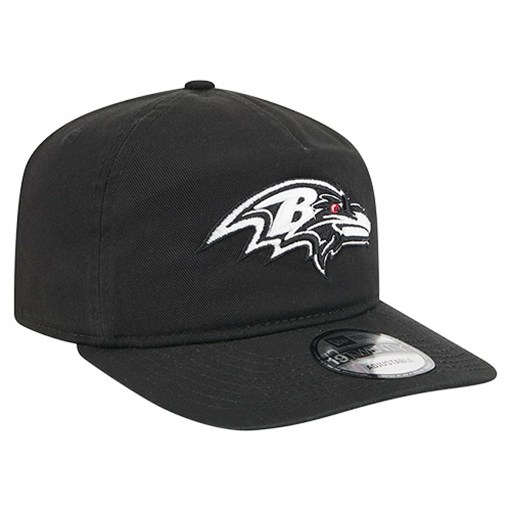 Baltimore Ravens New Era 19TWENTY Adjustable Hat - Black/White Hats