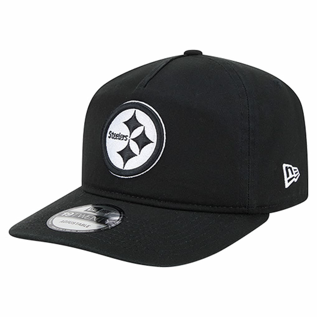 Pittsburgh Steelers New Era 19TWENTY Adjustable Hat - Black/White Hats