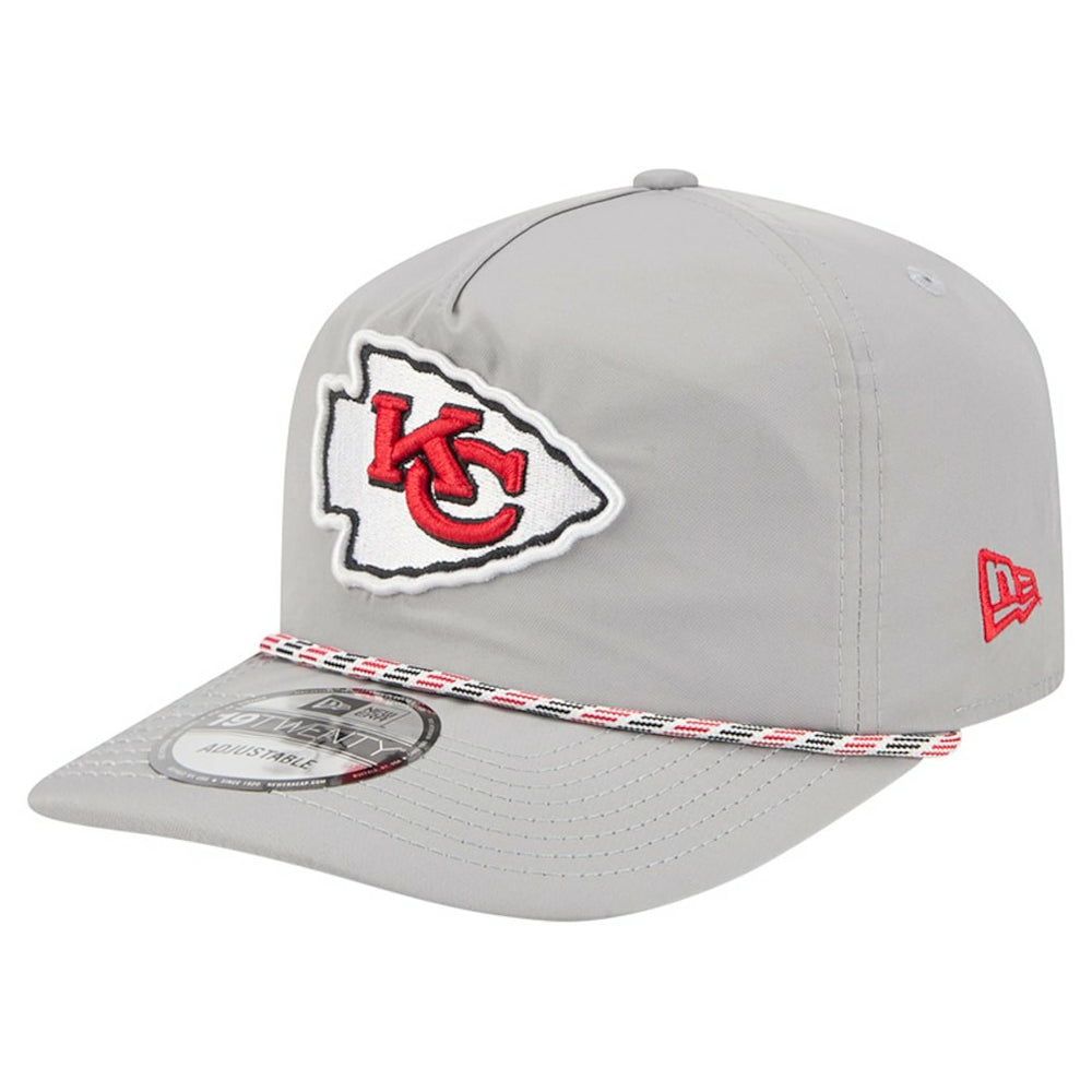 Kansas City Chiefs New Era Rope 19TWENTY Hat - Gray Hats