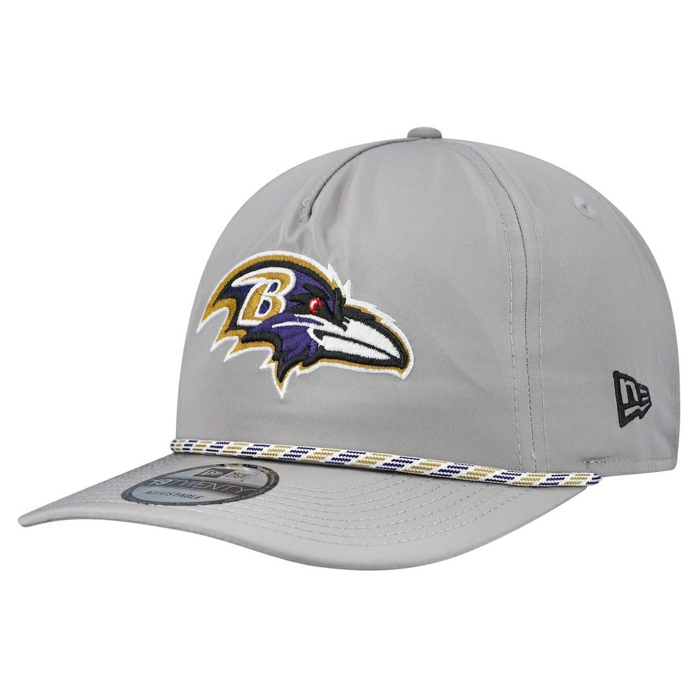 Baltimore Ravens New Era Rope 19TWENTY Hat - Gray Hats