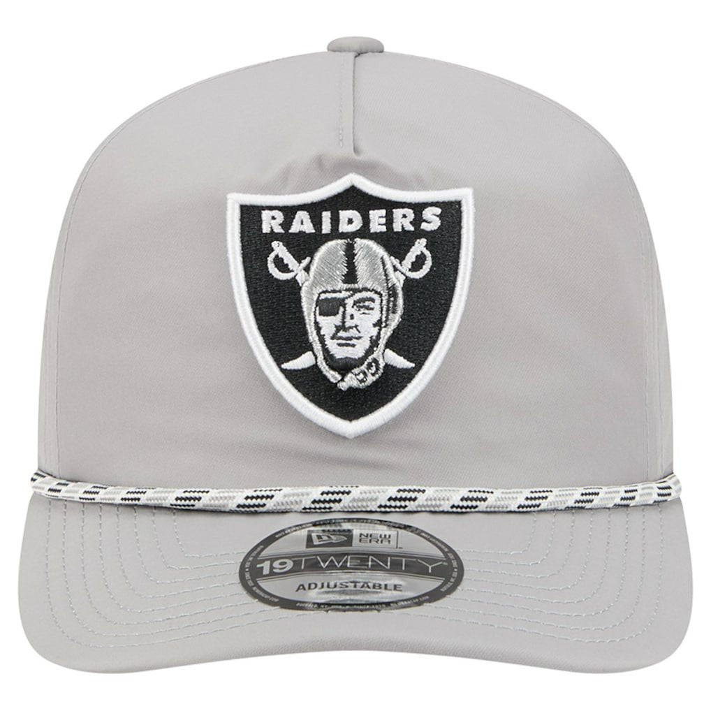 Las Vegas Raiders New Era Rope 19TWENTY Hat - Silver Hats