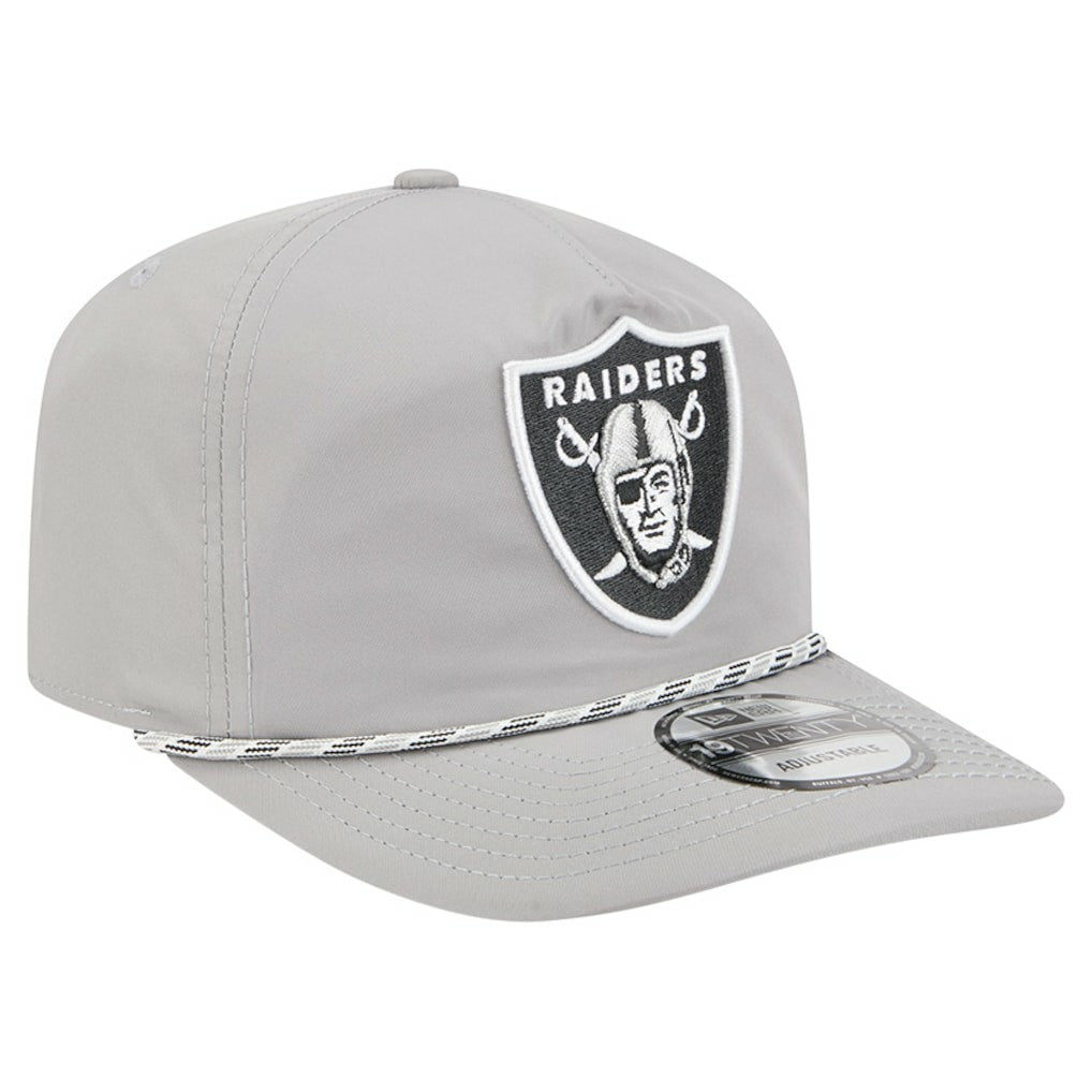 Las Vegas Raiders New Era Rope 19TWENTY Hat - Silver Hats