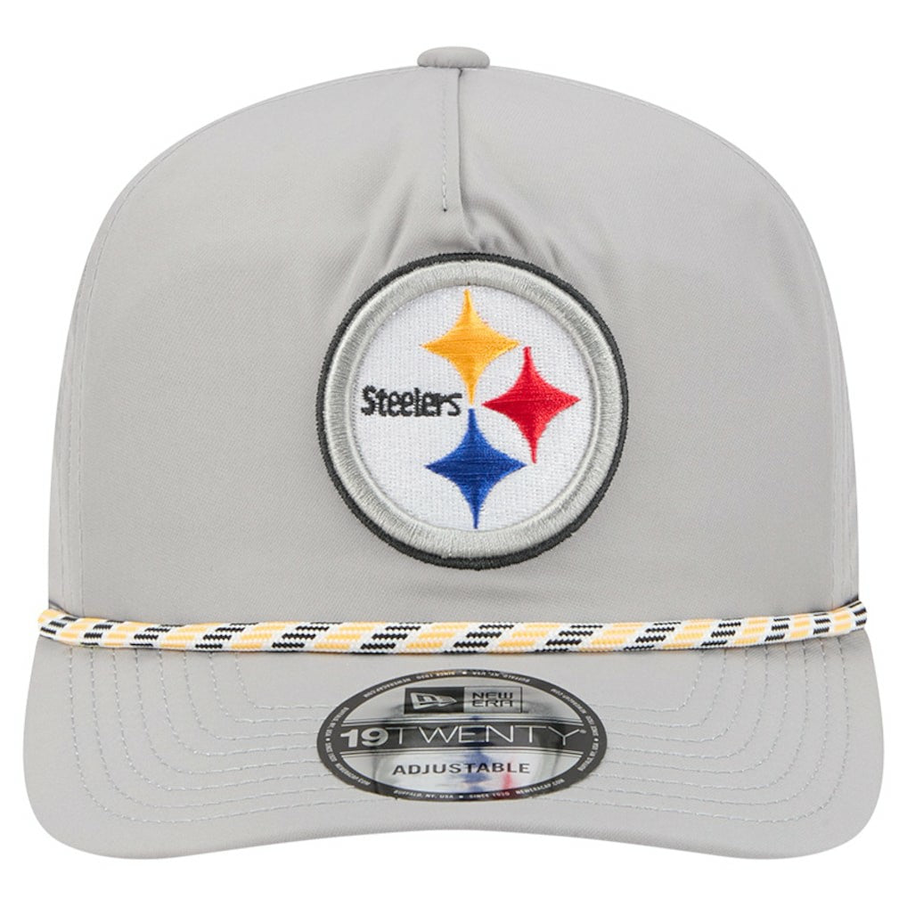 Pittsburgh Steelers New Era Rope 19TWENTY Hat - Gray Hats