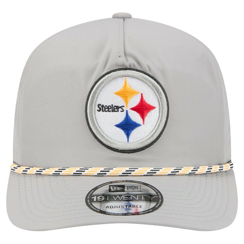 Pittsburgh Steelers New Era Rope 19TWENTY Hat - Gray Hats