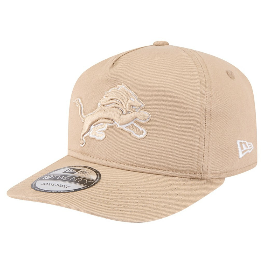 Detroit Lions New Era 19TWENTY Adjustable Hat - Tan Hats