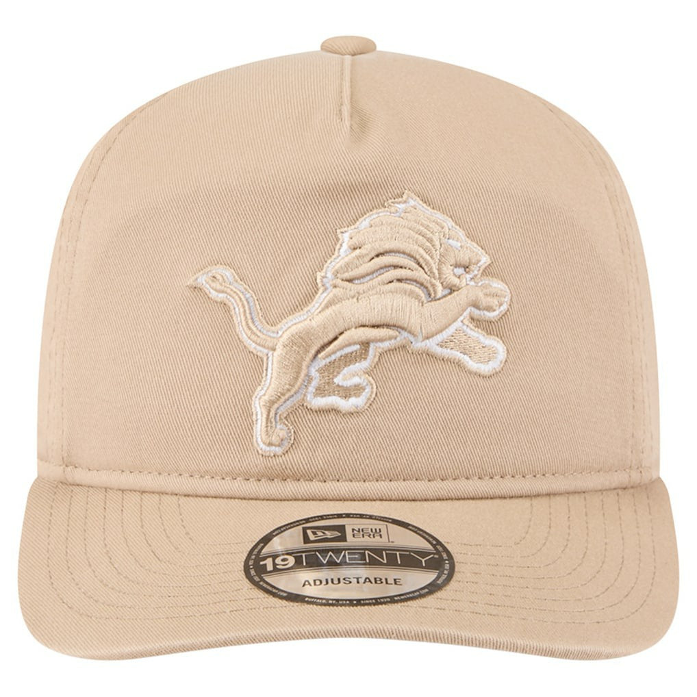 Detroit Lions New Era 19TWENTY Adjustable Hat - Tan Hats