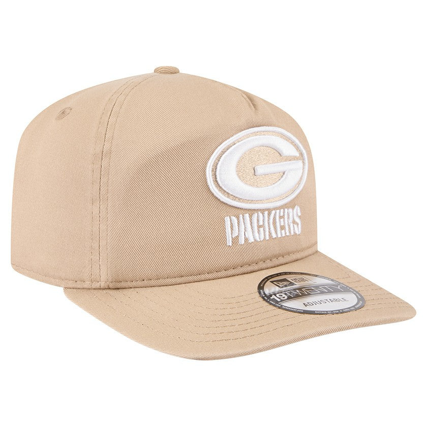Green Bay Packers New Era 19TWENTY Adjustable Hat - Tan Hats