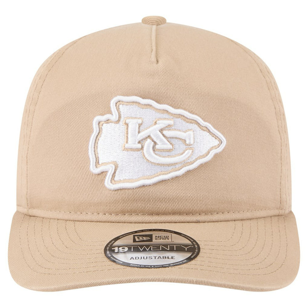 Kansas City Chiefs New Era 19TWENTY Adjustable Hat - Tan Hats