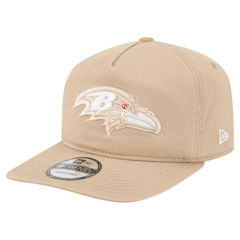 Baltimore Ravens New Era 19TWENTY Adjustable Hat - Tan Hats