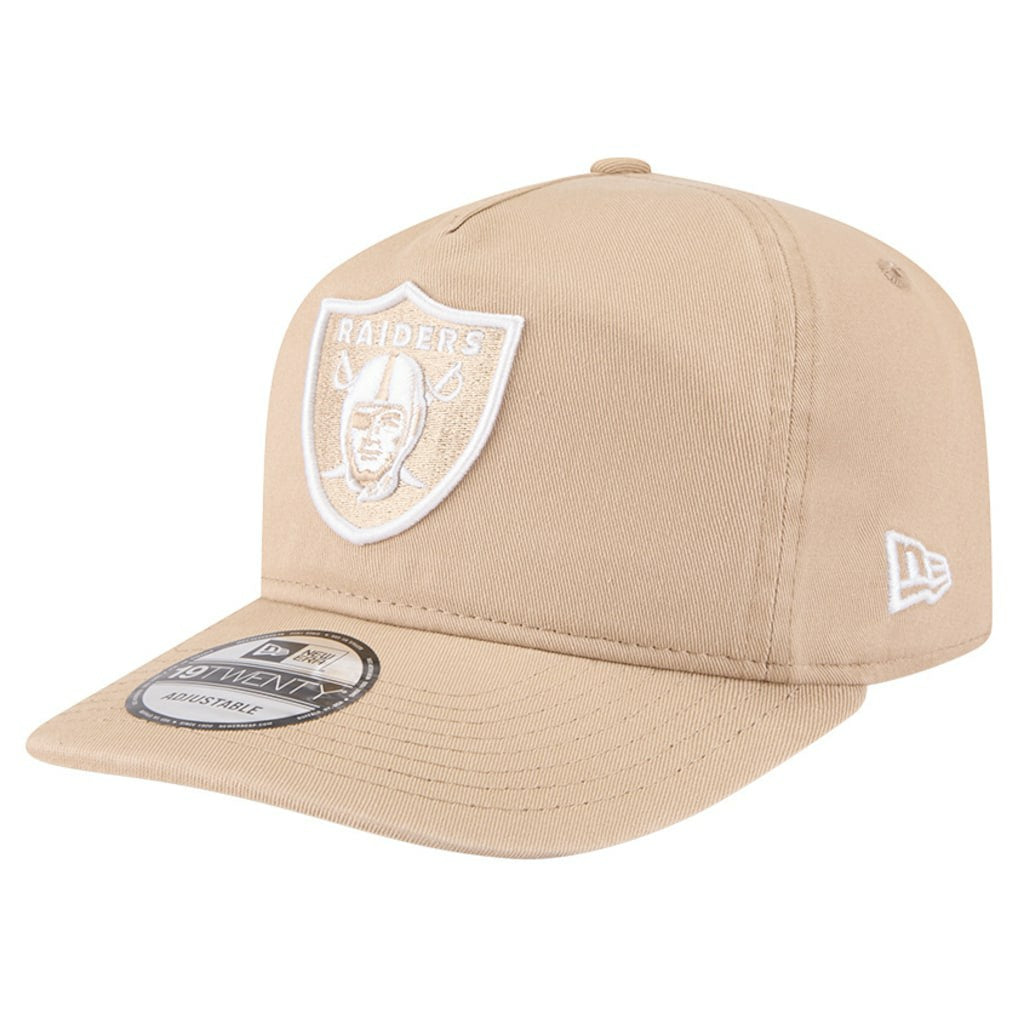 Las Vegas Raiders New Era 19TWENTY Adjustable Hat - Tan Hats