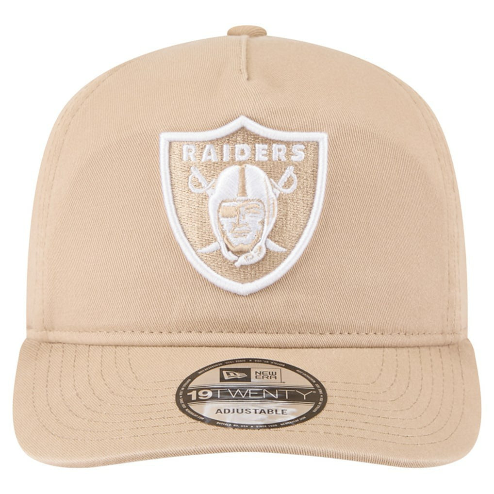 Las Vegas Raiders New Era 19TWENTY Adjustable Hat - Tan Hats