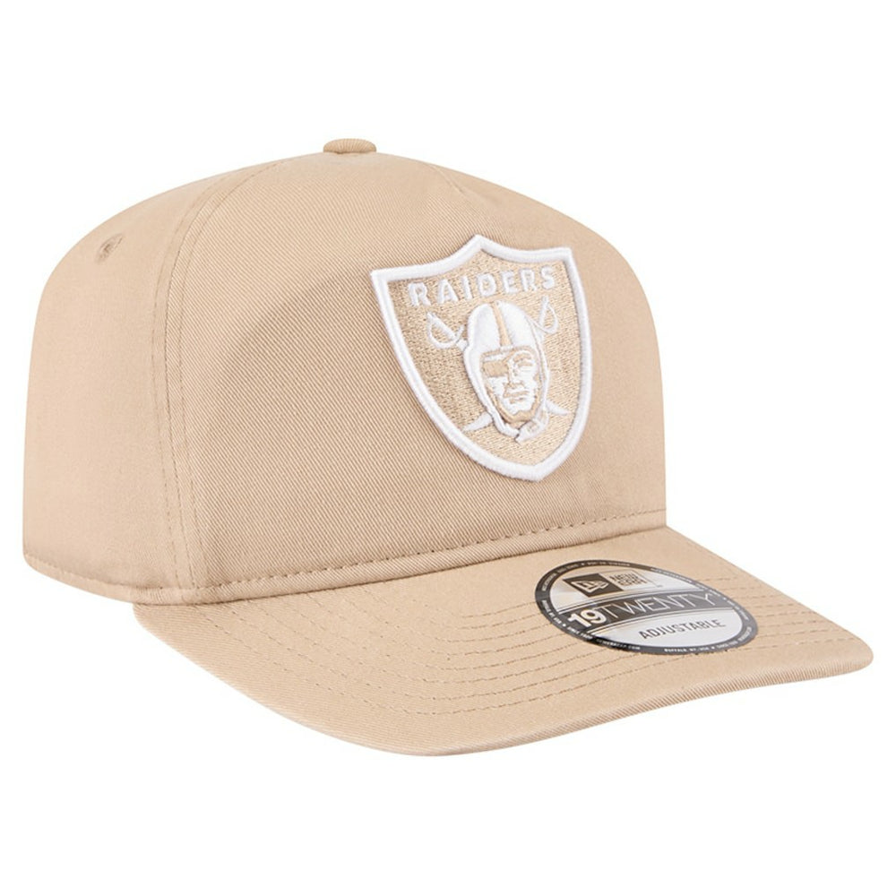 Las Vegas Raiders New Era 19TWENTY Adjustable Hat - Tan Hats