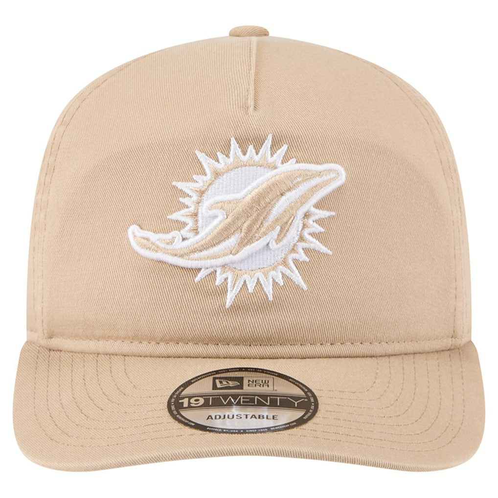 Miami Dolphins New Era 19TWENTY Adjustable Hat - Tan Hats