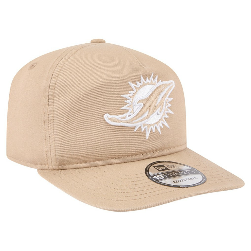 Miami Dolphins New Era 19TWENTY Adjustable Hat - Tan Hats