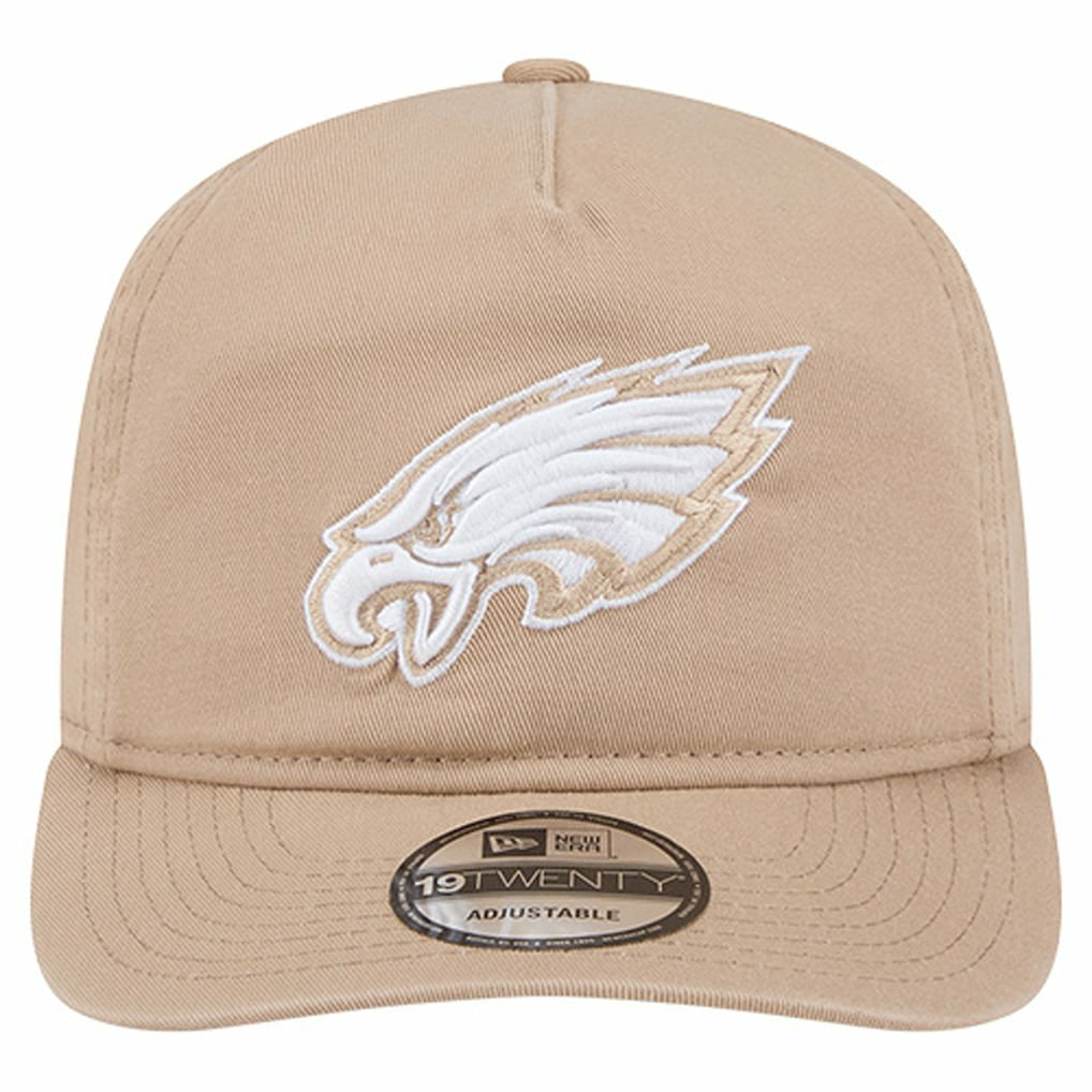 Philadelphia Eagles New Era 19TWENTY Adjustable Hat - Tan Hats