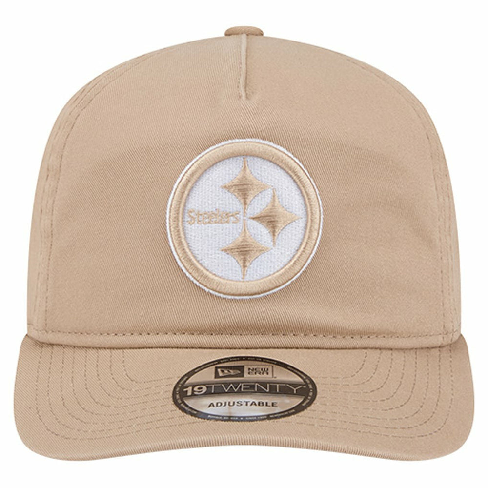 Pittsburgh Steelers New Era 19TWENTY Adjustable Hat - Tan Hats