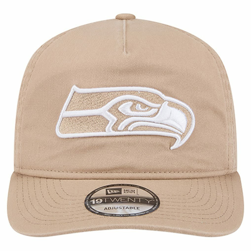 Seattle Seahawks New Era 19TWENTY Adjustable Hat - Tan Hats