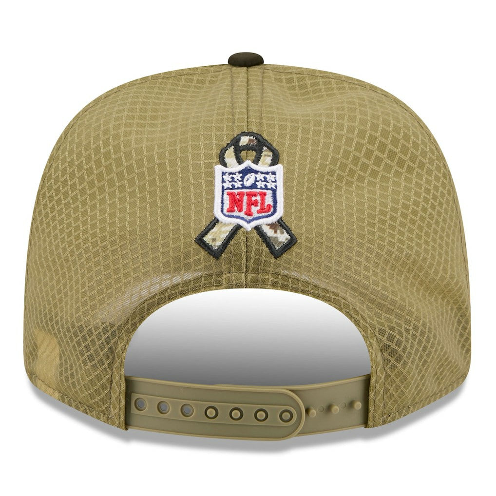 Miami Dolphins New Era 2025 Salute to Service 9SEVENTY Adjustable Hat - Green Hats