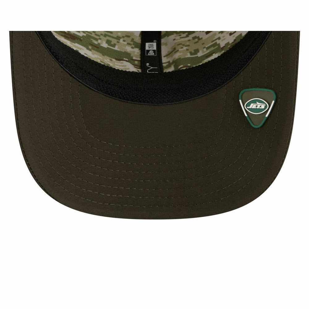 New York Jets New Era 2025 Salute to Service 9SEVENTY Adjustable Hat - Green Hats
