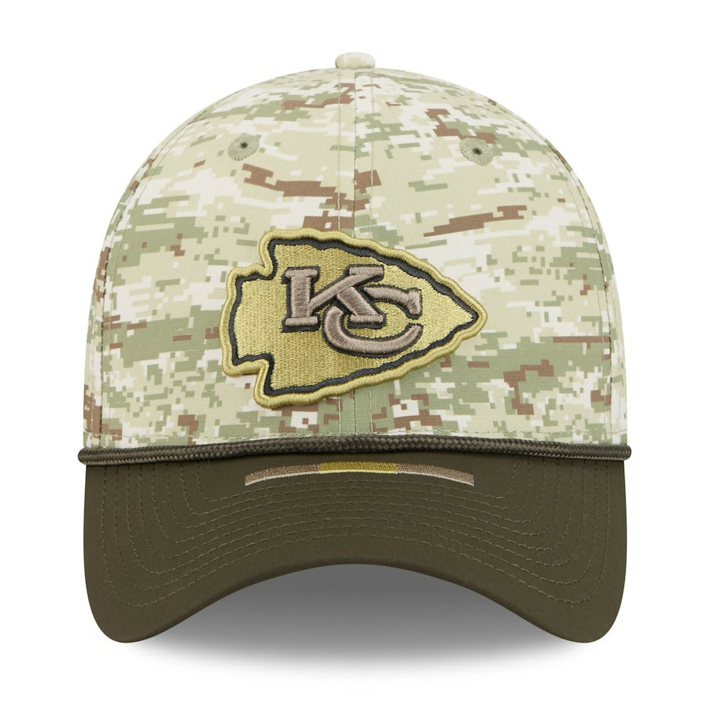 Kansas City Chiefs New Era 2025 Salute to Service 39THIRTY Flex Hat - Camo Hats