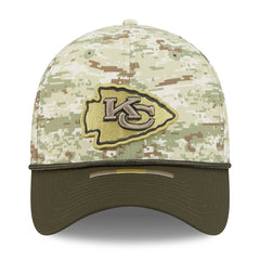 Kansas City Chiefs New Era 2025 Salute to Service 39THIRTY Flex Hat - Camo Hats