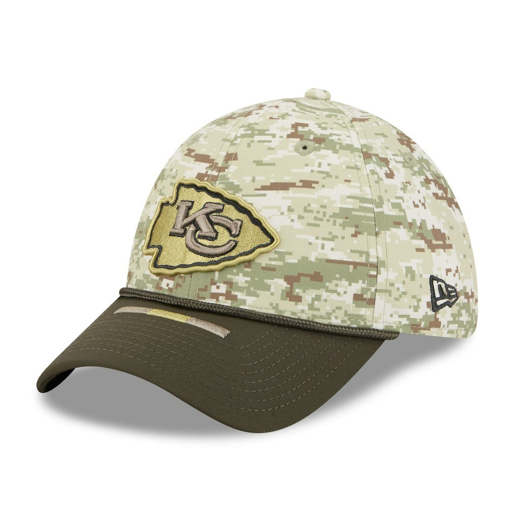 Kansas City Chiefs New Era 2025 Salute to Service 39THIRTY Flex Hat - Camo Hats
