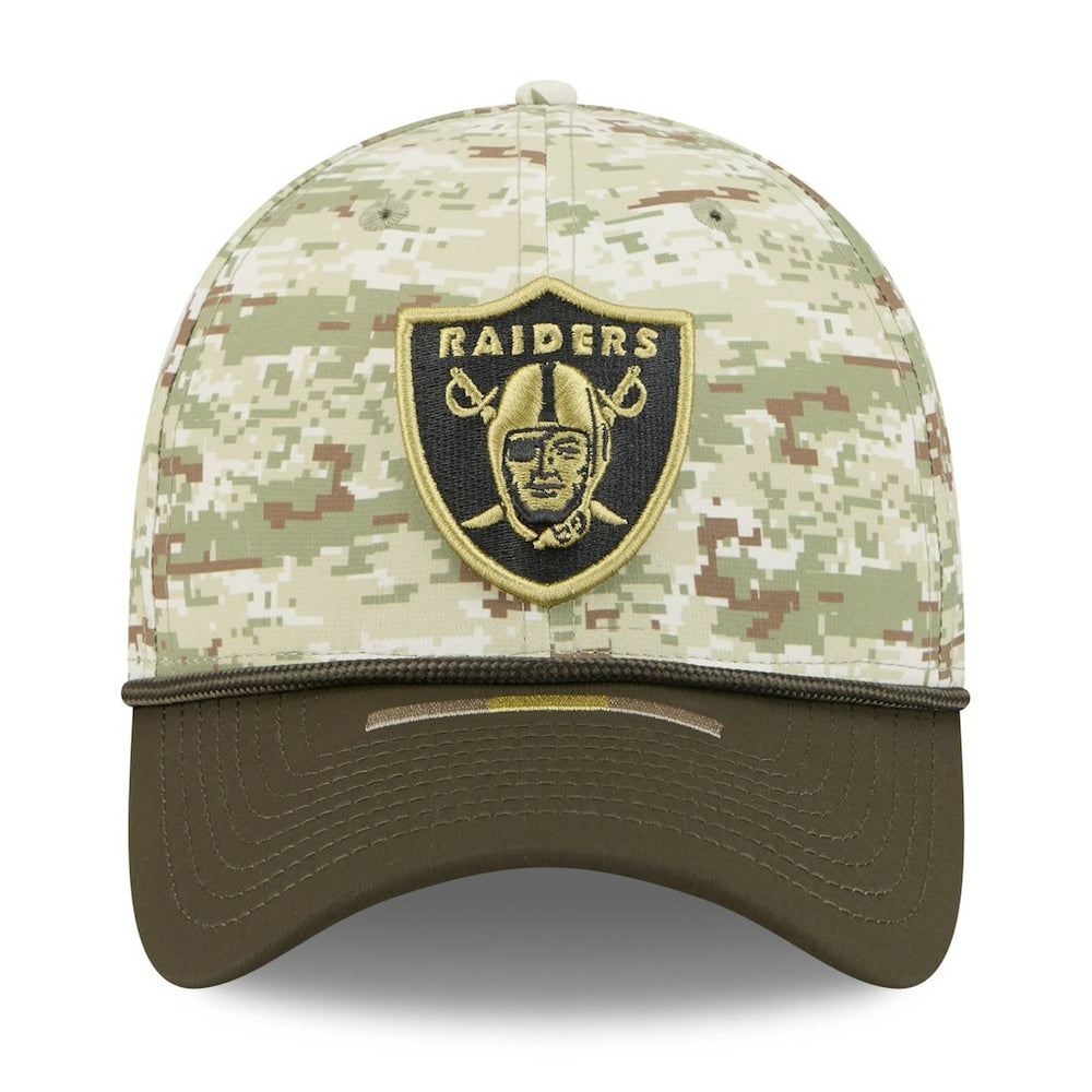 Las Vegas Raiders New Era 2025 Salute to Service 39THIRTY Flex Hat - Camo Hats