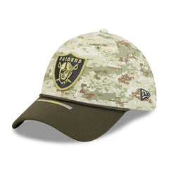 Las Vegas Raiders New Era 2025 Salute to Service 39THIRTY Flex Hat - Camo Hats