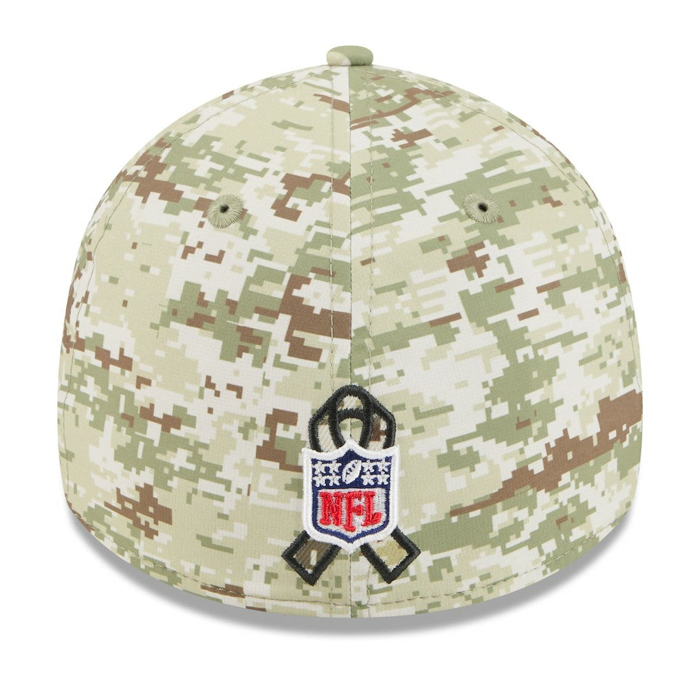 Miami Dolphins New Era 2025 Salute to Service 39THIRTY Flex Hat - Camo Hats
