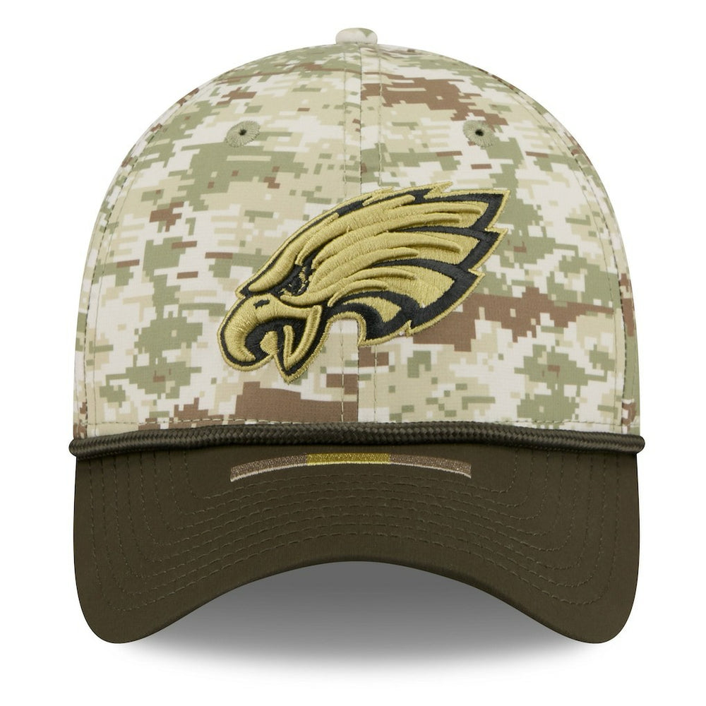 Philadelphia Eagles New Era 2025 Salute to Service 39THIRTY Flex Hat - Camo Hats