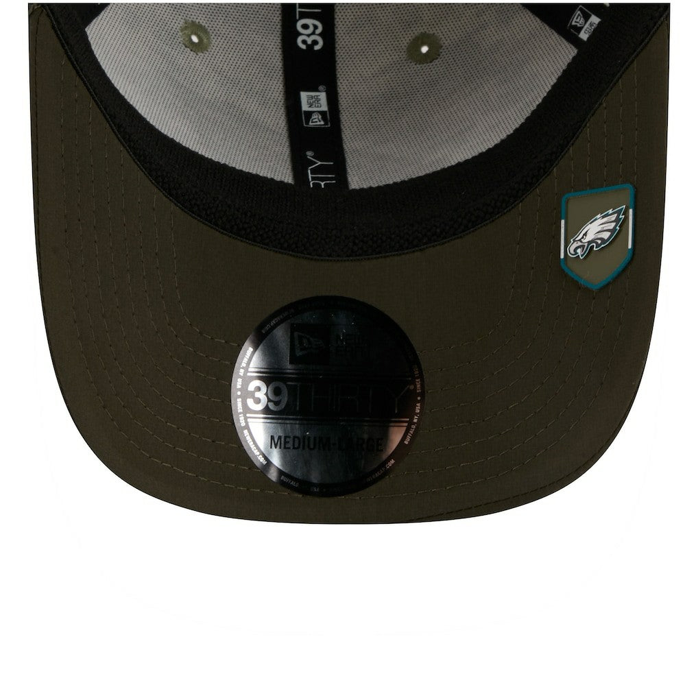 Philadelphia Eagles New Era 2025 Salute to Service 39THIRTY Flex Hat - Camo Hats