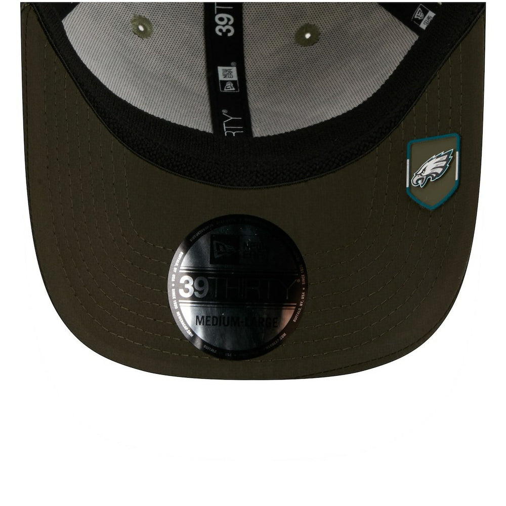 Philadelphia Eagles New Era 2025 Salute to Service 39THIRTY Flex Hat - Camo Hats