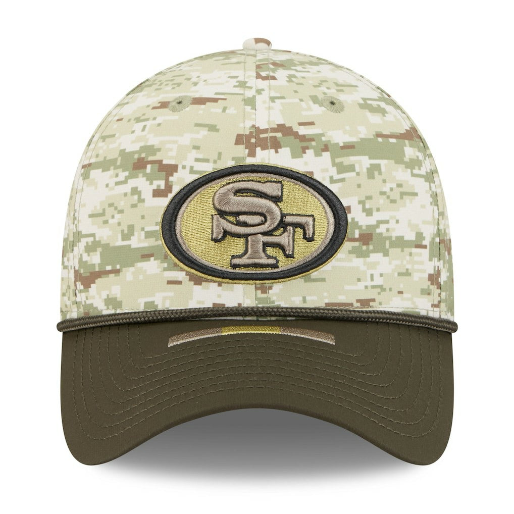 San Francisco 49ers New Era 2025 Salute to Service 39THIRTY Flex Hat - Camo Hats