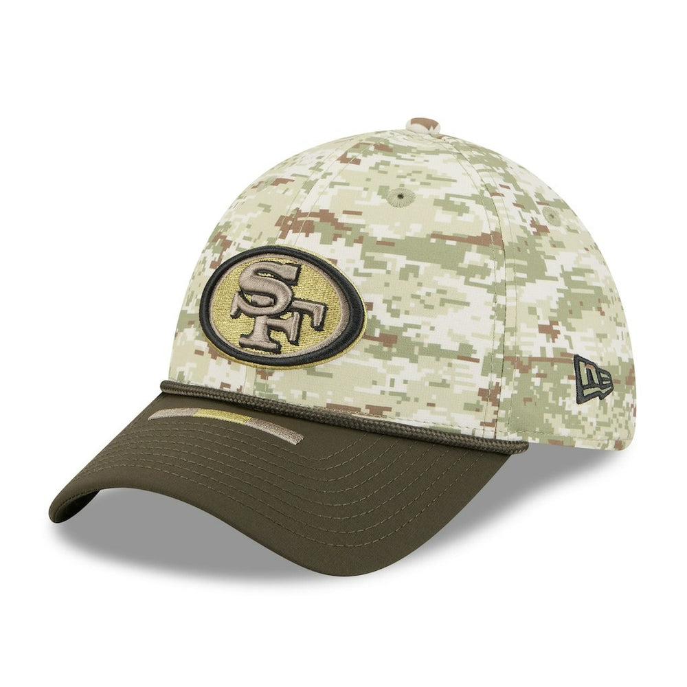 San Francisco 49ers New Era 2025 Salute to Service 39THIRTY Flex Hat - Camo Hats