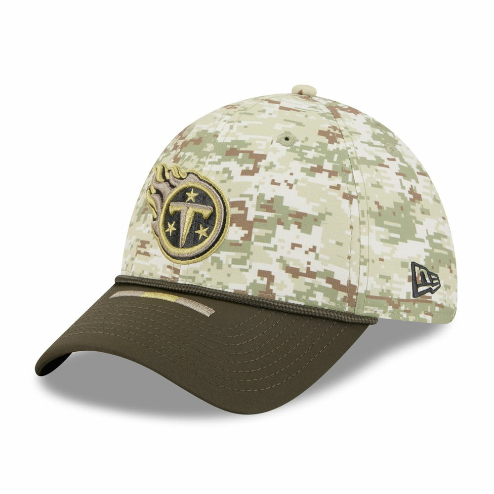 Tennessee Titans New Era 2025 Salute to Service 39THIRTY Flex Hat - Camo Hats