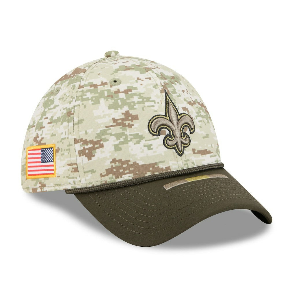 New Orleans Saints New Era 2025 Salute to Service 39THIRTY Flex Hat - Camo Hats