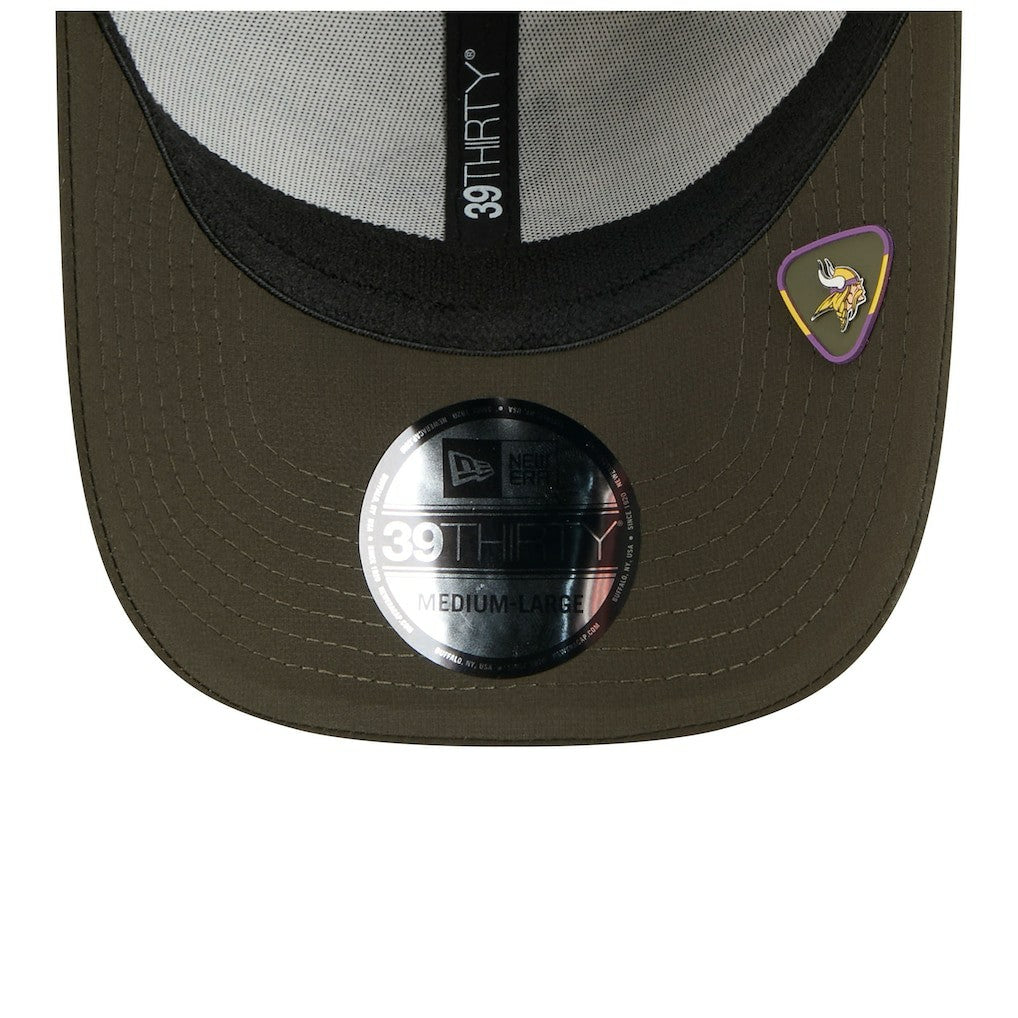 Minnesota Vikings New Era 2025 Salute to Service 39THIRTY Flex Hat - Camo Hats