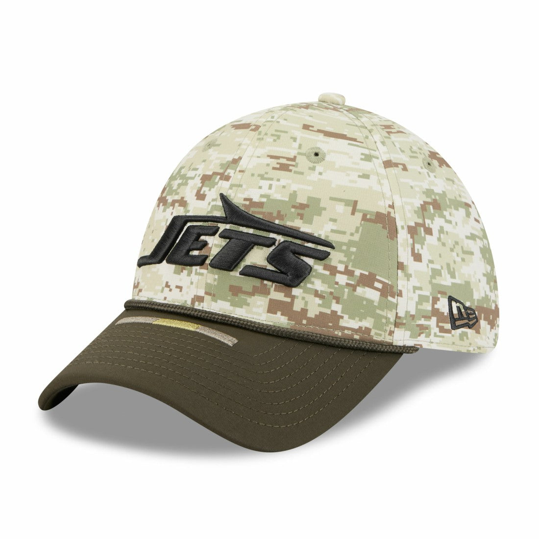 New York Jets New Era 2025 Salute to Service 39THIRTY Flex Hat - Camo Hats