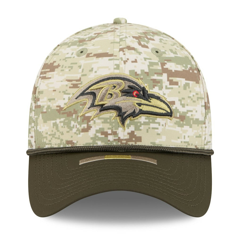 Baltimore Ravens New Era 2025 Salute to Service 39THIRTY Flex Hat - Camo Hats