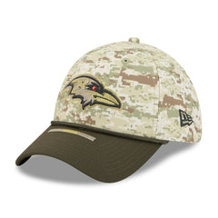 Baltimore Ravens New Era 2025 Salute to Service 39THIRTY Flex Hat - Camo Hats
