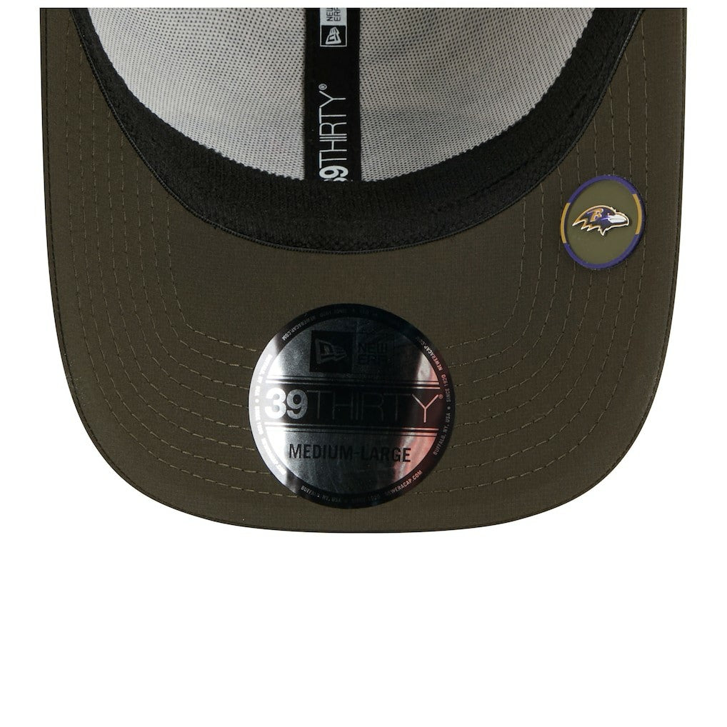 Baltimore Ravens New Era 2025 Salute to Service 39THIRTY Flex Hat - Camo Hats