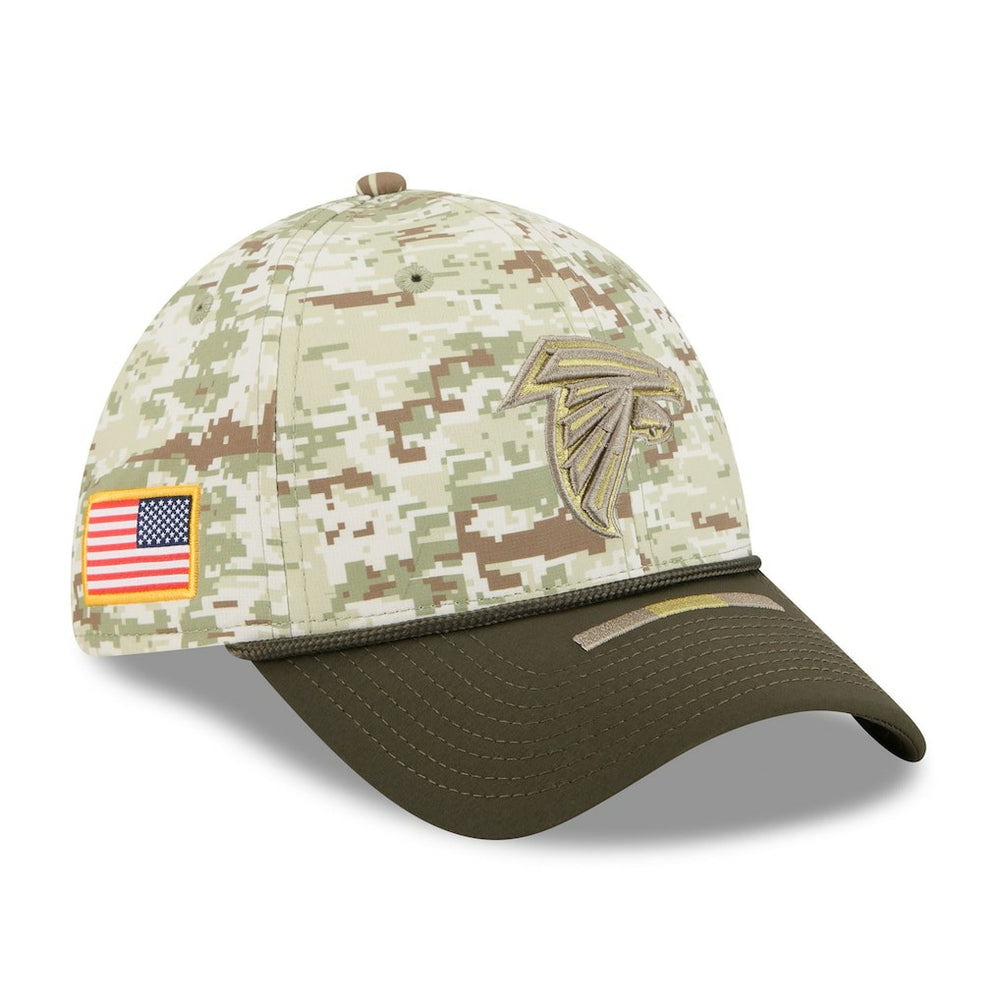Atlanta Falcons New Era 2025 Salute to Service 39THIRTY Flex Hat - Camo Hats