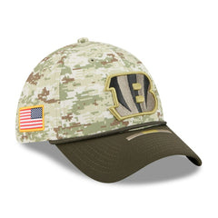 Cincinnati Bengals New Era 2025 Salute to Service 39THIRTY Flex Hat - Camo Hats