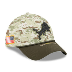 Detroit Lions New Era 2025 Salute to Service 39THIRTY Flex Hat - Camo Hats