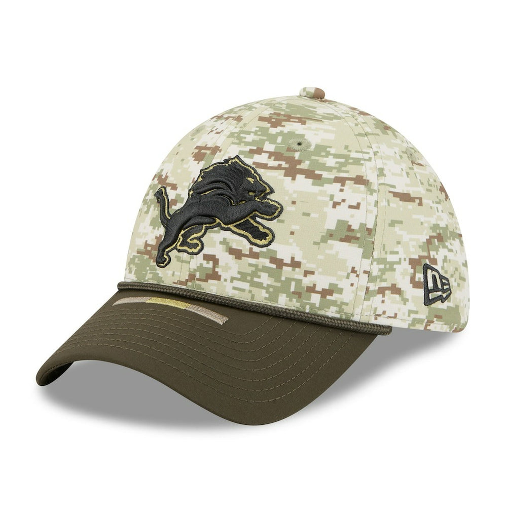 Detroit Lions New Era 2025 Salute to Service 39THIRTY Flex Hat - Camo Hats