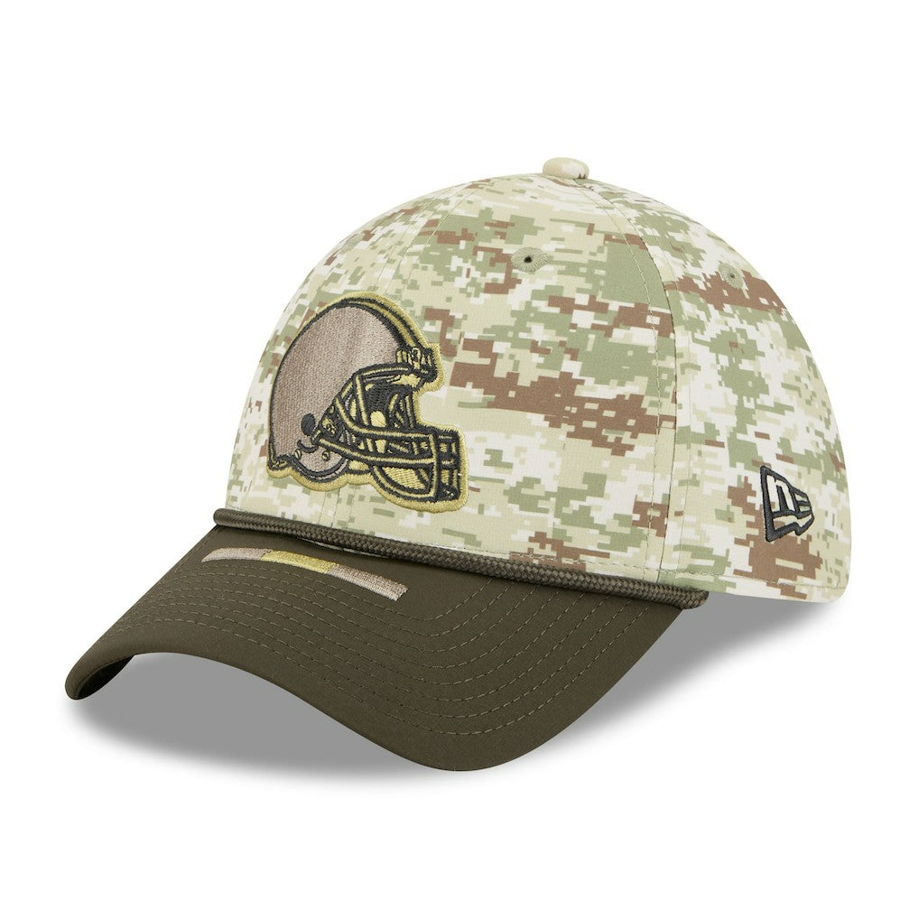 Cleveland Browns New Era 2025 Salute to Service 39THIRTY Flex Hat - Camo Hats