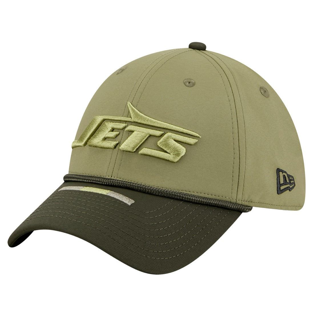 New York Jets New Era 2025 Salute to Service 39THIRTY Flex Hat - Green Hats