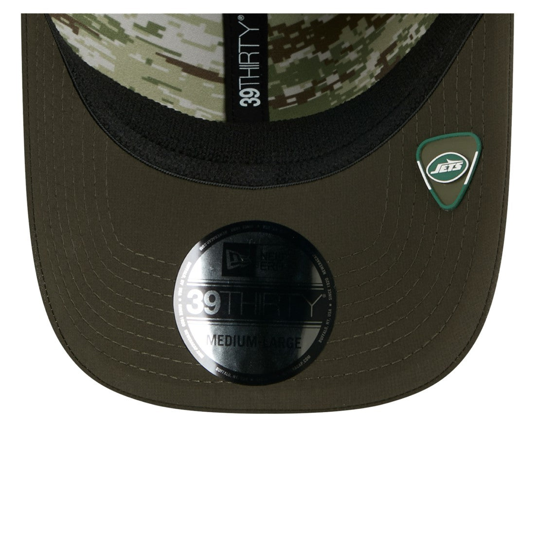 New York Jets New Era 2025 Salute to Service 39THIRTY Flex Hat - Green Hats